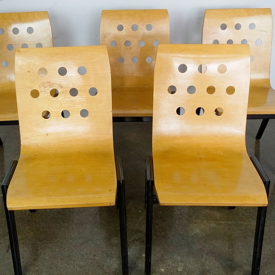 Image 1 of Roland Rainer Stackingchairs, Set Of 5