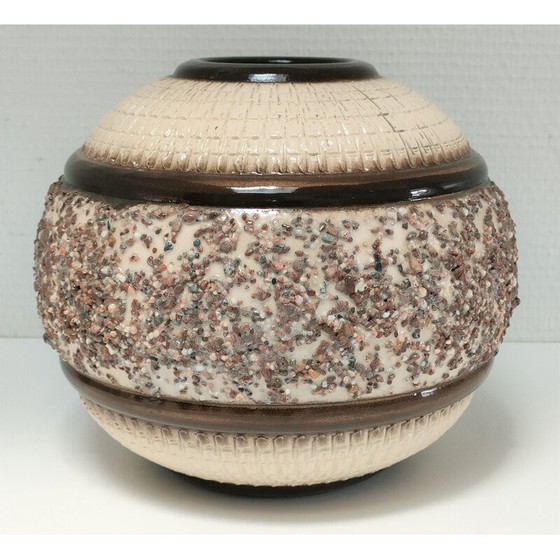 Image 1 of Vintage Art Deco ceramic ball vase