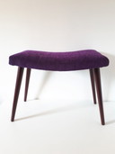 ottoman vintage des années 50 nouveau ottoman rembourré violet