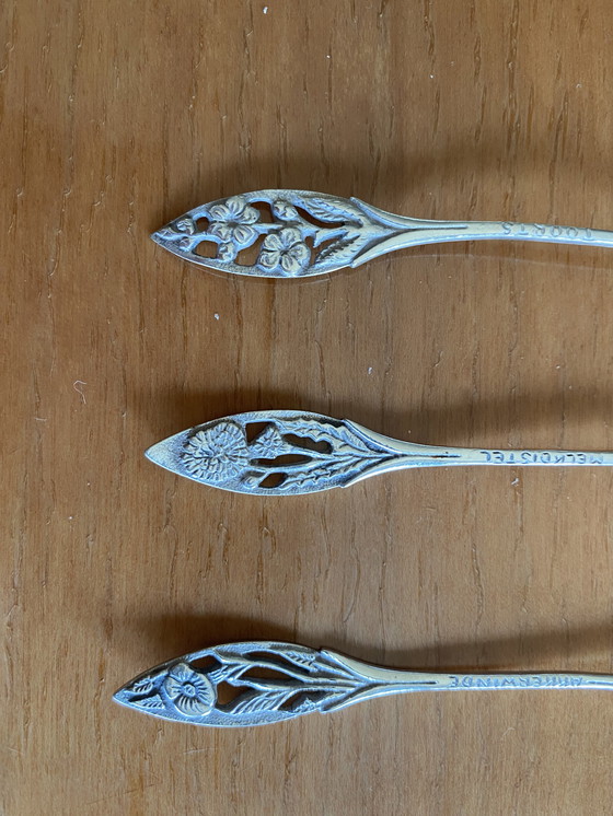 Image 1 of Silver Art Deco coffee spoons