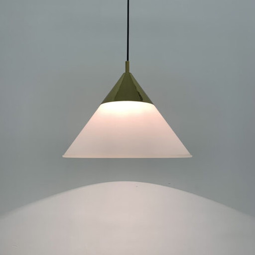 1x Glashütte Limburg Hanging Lamp, 1970’s