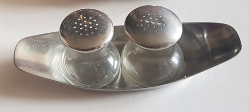 Egg Cup Salt And Pepper Shakers By Wilhelm Wagenfeld For Wmf, 1960S, Set Of 5