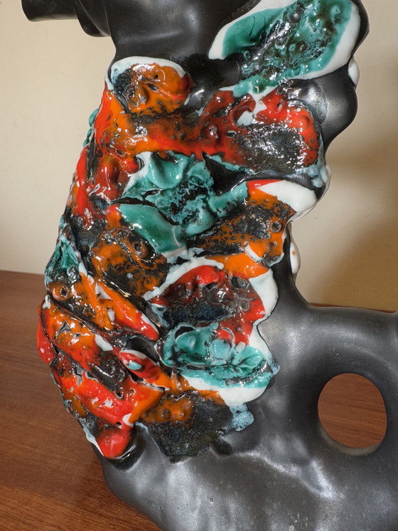 Image 1 of Jarra de cerámica con forma de caballito de mar de la década de 1960