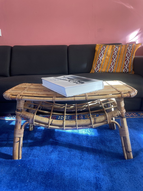 Image 1 of  Bamboo & Rattan, Coffee Table From Italy 1960