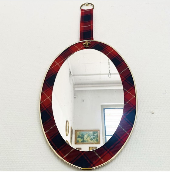 Image 1 of Retro mirror plaid red black white