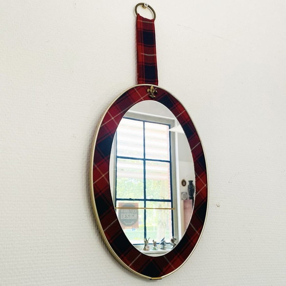 Image 1 of Retro mirror plaid red black white