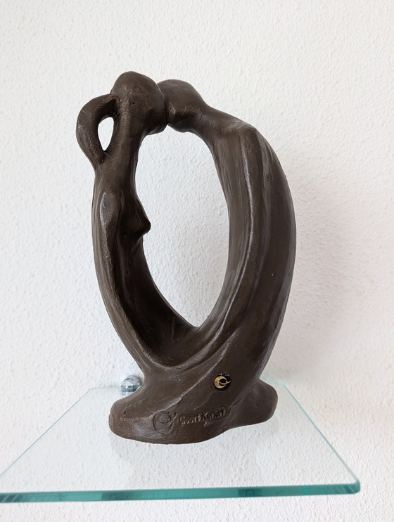 Image 1 of Sculpture By Geert Kunen. Image 2 Lovers