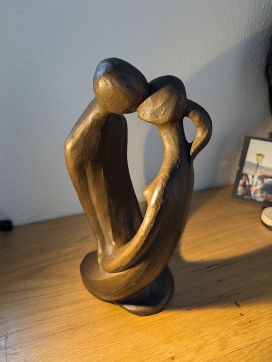 Image 1 of Sculpture By Geert Kunen. Image 2 Lovers