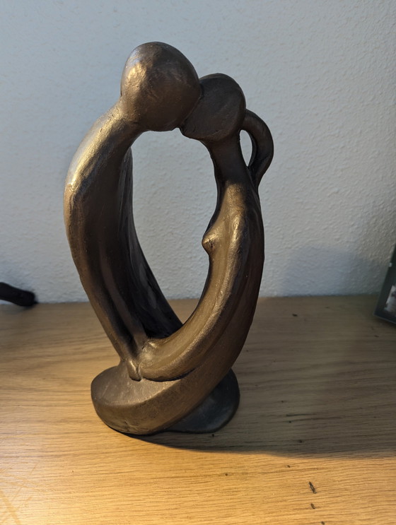 Image 1 of Sculpture By Geert Kunen. Image 2 Lovers