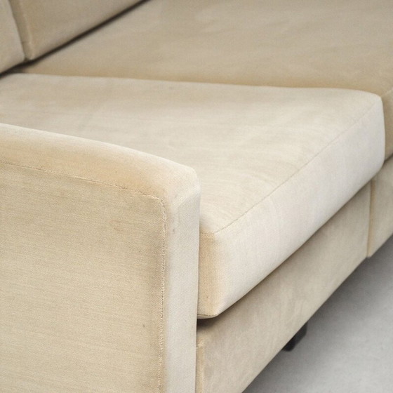 Image 1 of Vintage living room velvet fabric in beige colors by Friedrich Wilhelm Möller for Kor, Germany 1960