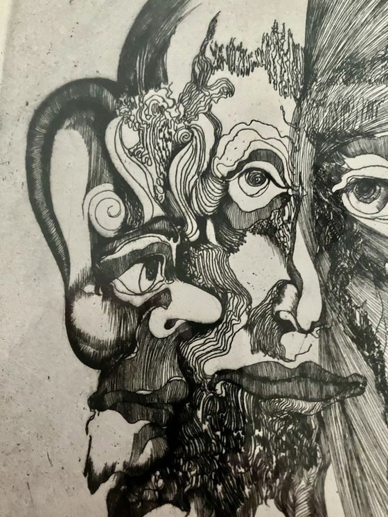 Image 1 of Grabado “Escucha, ve y calla”