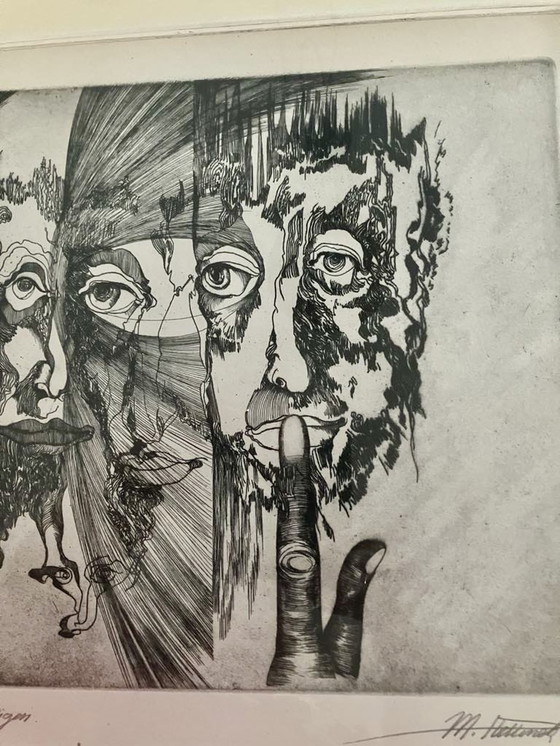 Image 1 of Grabado “Escucha, ve y calla”