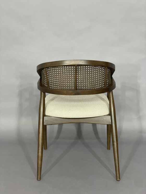 Image 1 of High quality wicker dining chair walnut