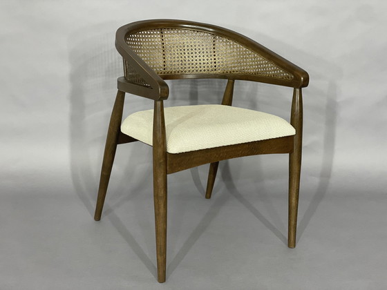 Image 1 of High quality wicker dining chair walnut