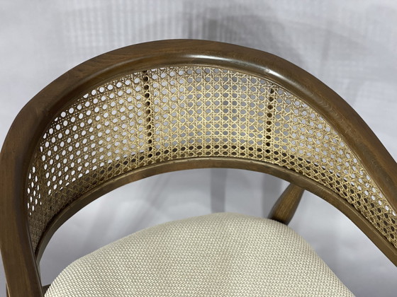 Image 1 of High quality wicker dining chair walnut