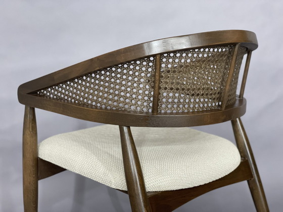 Image 1 of High quality wicker dining chair walnut