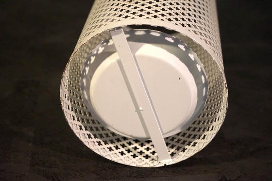 Image 1 of White German vintage Regency umbrella stand by Vereinigte Werkstätten, Munich, 1950s
