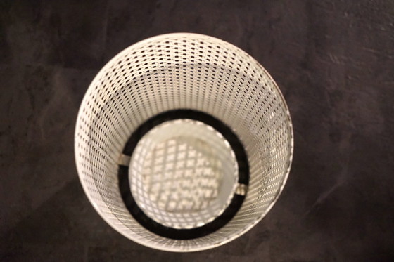 Image 1 of Porte-parapluies vintage allemand blanc Regency de Vereinigte Werkstätten, Munich, années 1950