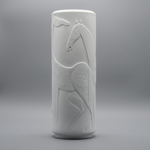 Hutschenreuther by Cuno Fischer Vase en porcelaine bisque DUO