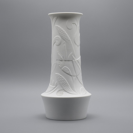 Image 1 of Hutschenreuther by Cuno Fischer Bisque Porcelain Vase DUO