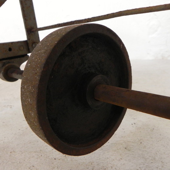 Image 1 of Carrello industriale per 50 bottiglie di vino, anni &#39;30