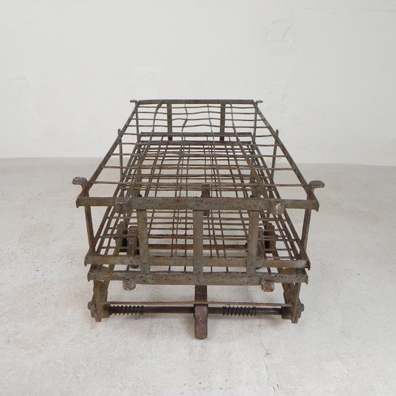 Image 1 of Carrello industriale per 50 bottiglie di vino, anni &#39;30