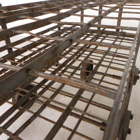 Image 1 of Carrello industriale per 50 bottiglie di vino, anni &#39;30