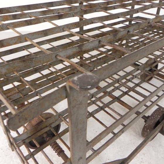 Image 1 of Carrello industriale per 50 bottiglie di vino, anni &#39;30