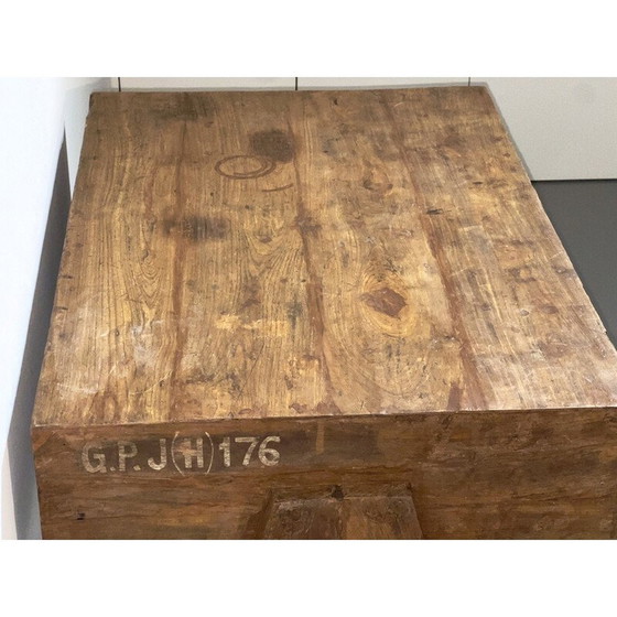 Image 1 of Vintage teak wood desk by Pierre Jeanneret, 1952