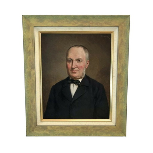 Óleo sobre lienzo vintage de la escuela de Lyon firmado por Paul Claude Jance