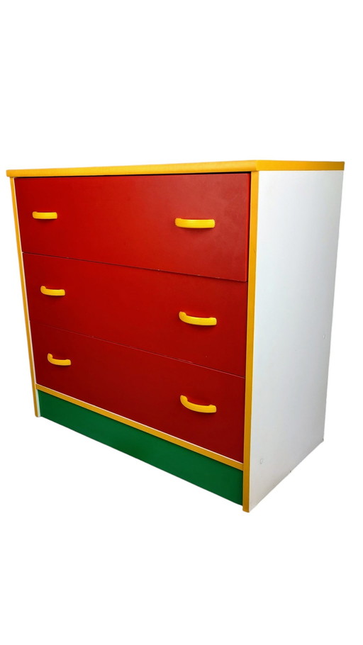 Post Modern Drawer Cabinet 1980S/90S