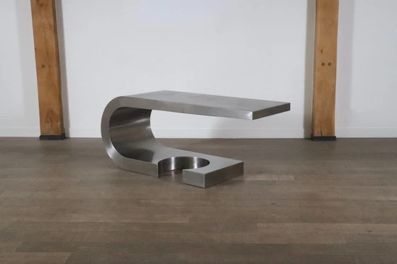 Image 1 of Rare Marzio Cecchi Steel Diapason Desk For Studio Most Firenze, 1970S