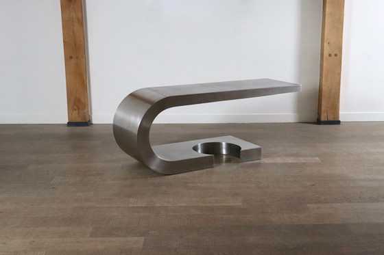 Image 1 of Rare Marzio Cecchi Steel Diapason Desk For Studio Most Firenze, 1970S