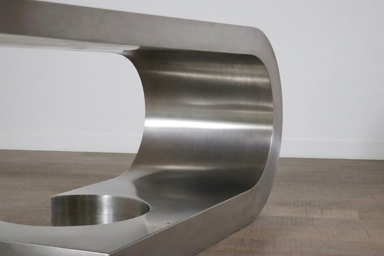 Image 1 of Rare Marzio Cecchi Steel Diapason Desk For Studio Most Firenze, 1970S