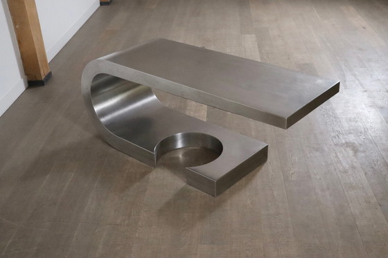 Image 1 of Rare Marzio Cecchi Steel Diapason Desk For Studio Most Firenze, 1970S