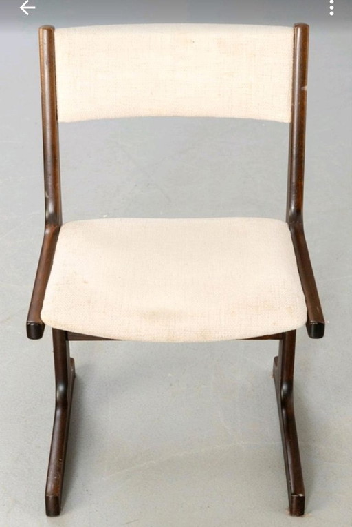 6x Mid - Century Poul H. Poulsen, Designer Chairs For Farstrup Danmark, Danish