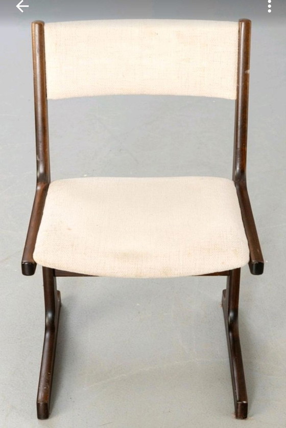 Image 1 of 6x Mid - Century Poul H. Poulsen, Designer Chairs For Farstrup Danmark, Danish