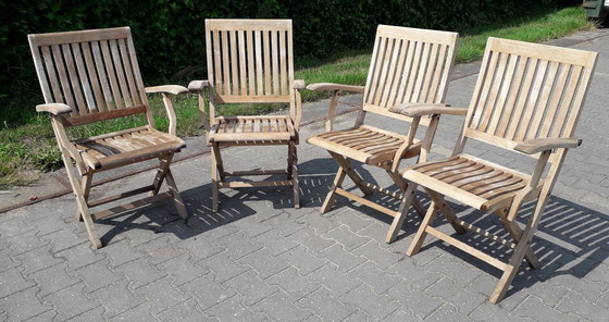 Image 1 of 4x Hattersley Collection bistro chairs, foldable