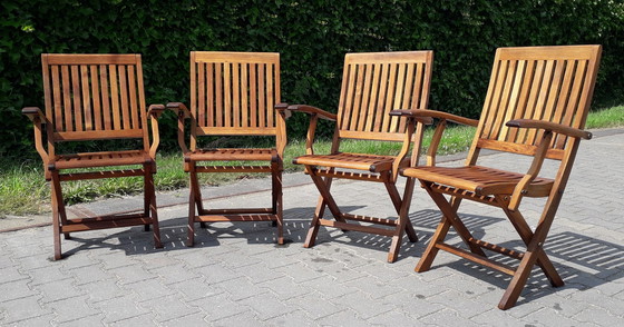 Image 1 of 4x Hattersley Collection bistro chairs, foldable