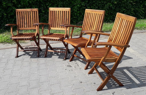 4x Hattersley Collection bistro chairs, foldable