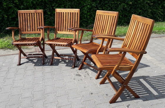 Image 1 of 4x Hattersley Collection bistro chairs, foldable