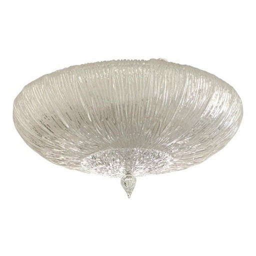 Contemporary Murano Glass Sputnik Flush Mount, In Venini Style