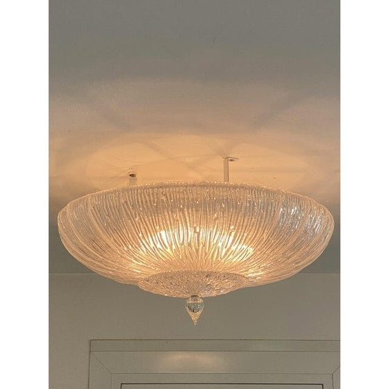 Image 1 of Contemporary Murano Glass Sputnik Flush Mount, In Venini Style