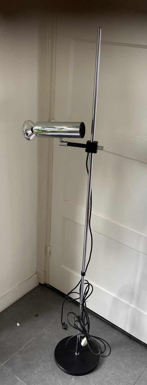 Image 1 of Lampada da terra vintage cromata Design Arnold Berges per Staff Leuchten