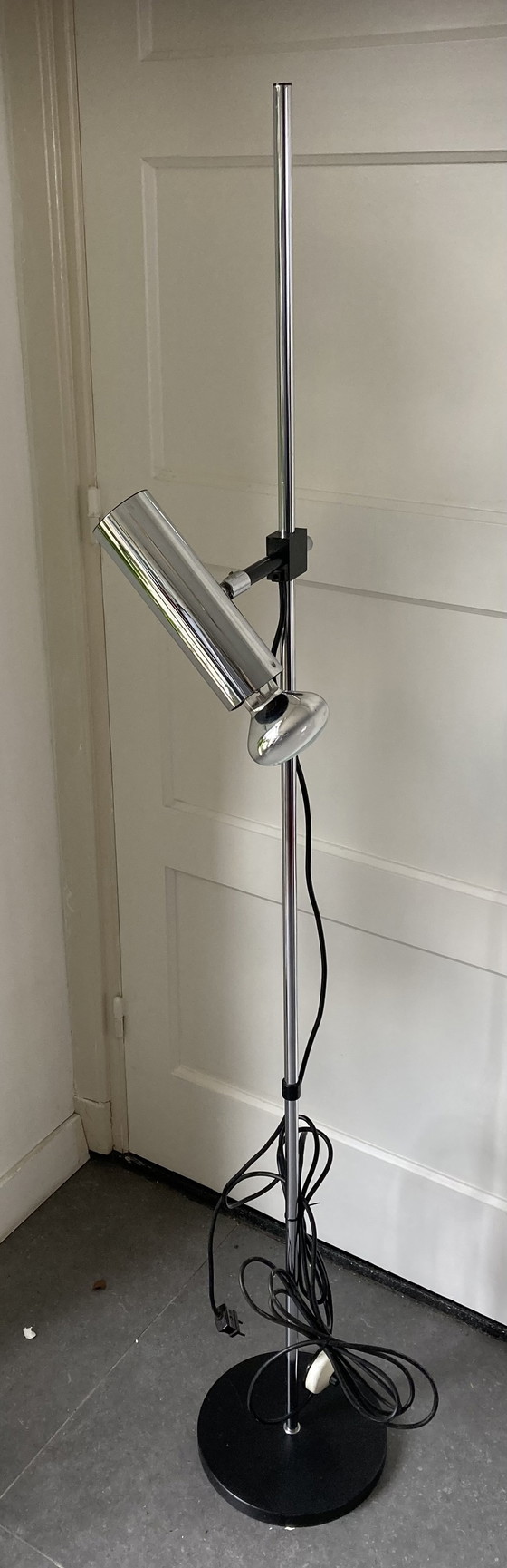 Image 1 of Lampada da terra vintage cromata Design Arnold Berges per Staff Leuchten