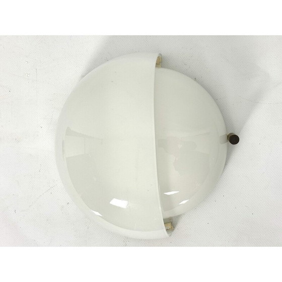Image 1 of Pair of vintage Mania wall lamp in Murano glass and brass by Vico Magistretti for Artemide, Italy 1960