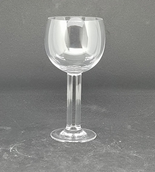 4 Rosenthal X Mario Bellini Wine Glasses - Cupola Design From Crystal