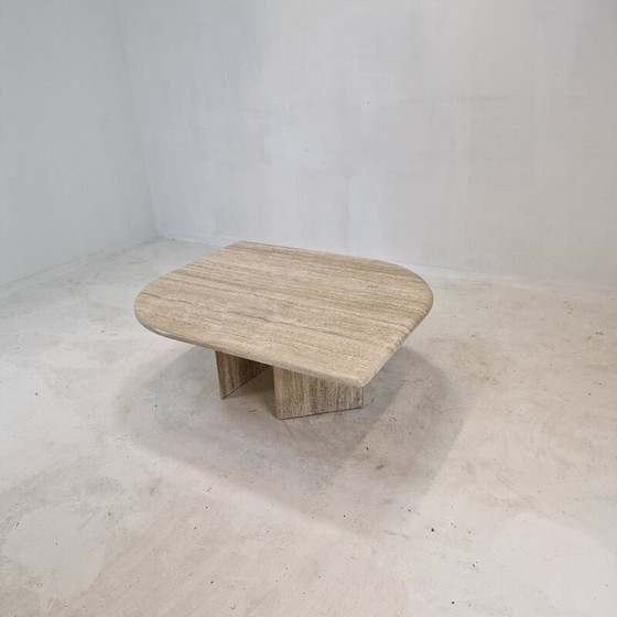 Image 1 of Italian vintage travertine coffee table, 1980s