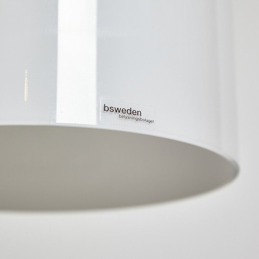Vintage "Soho" pendant lamp in opaline glass by Gunnel Svensson for Bsweden, 2000