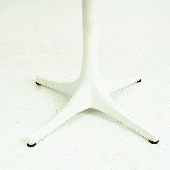 Image 1 of Vintage white pedestal table by George Nelson for Herman Miller, USA 1960